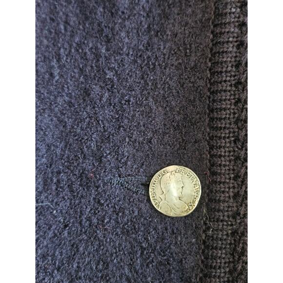 Vintage Huber wool jacket cardigan sweater sport coin button Womens 38 medium - Picture 3 of 10
